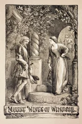 Illustration für Die lustigen Weiber von Windsor, aus 